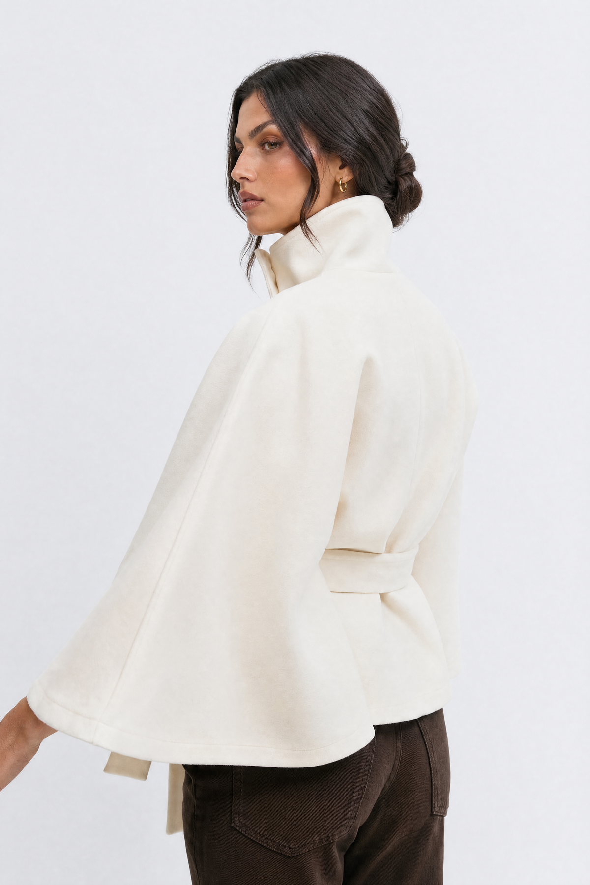 Loreza – Giacca a mantello Bianco