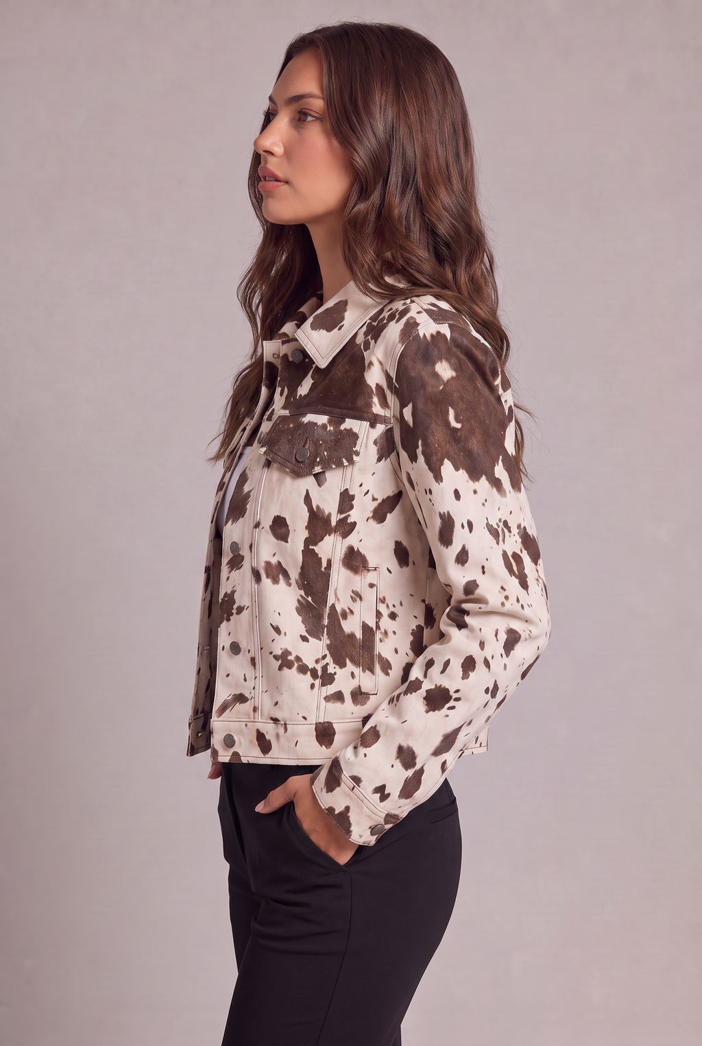 Sloane – Giacca stampa mucca