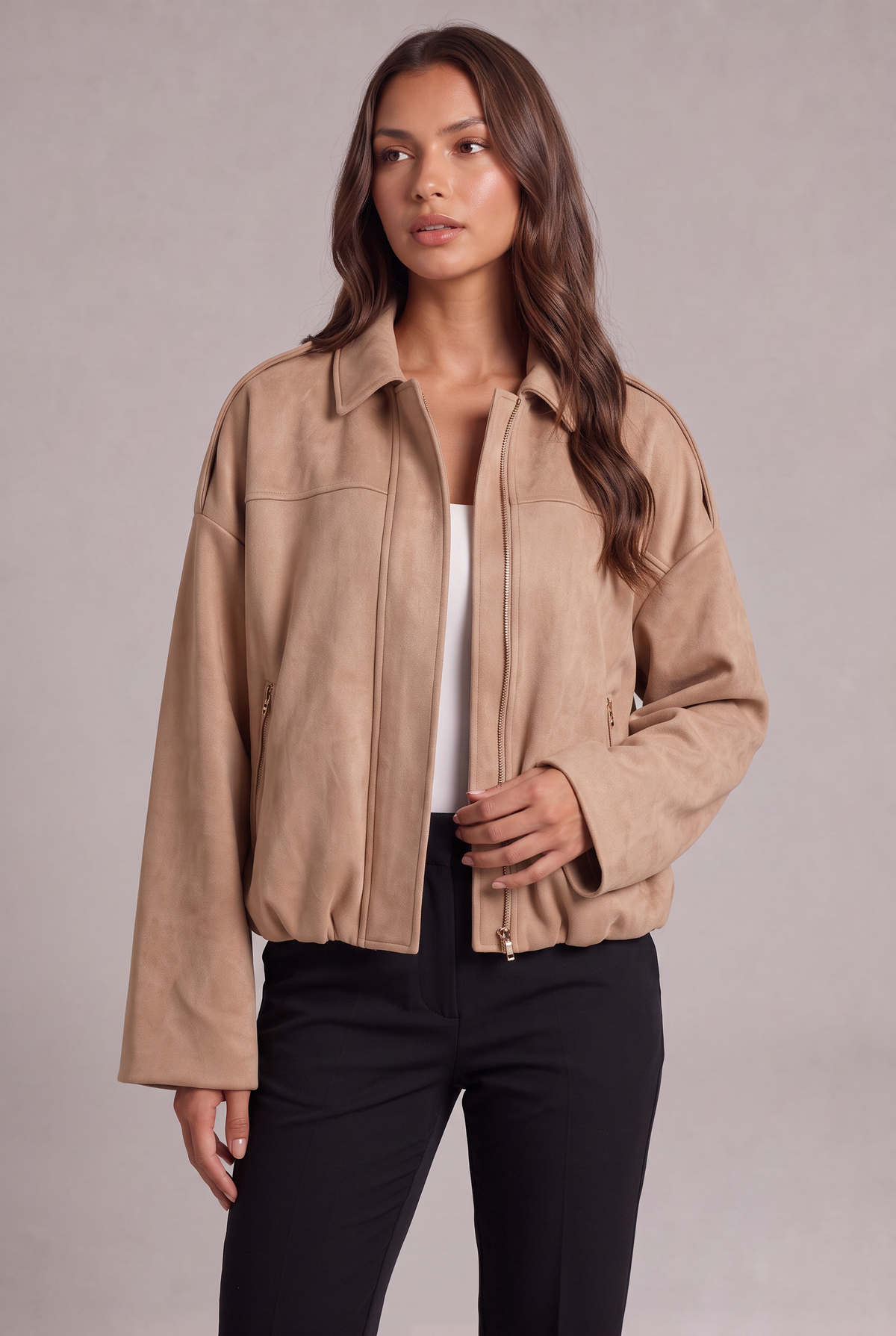 Matilde – Bomber in camoscio