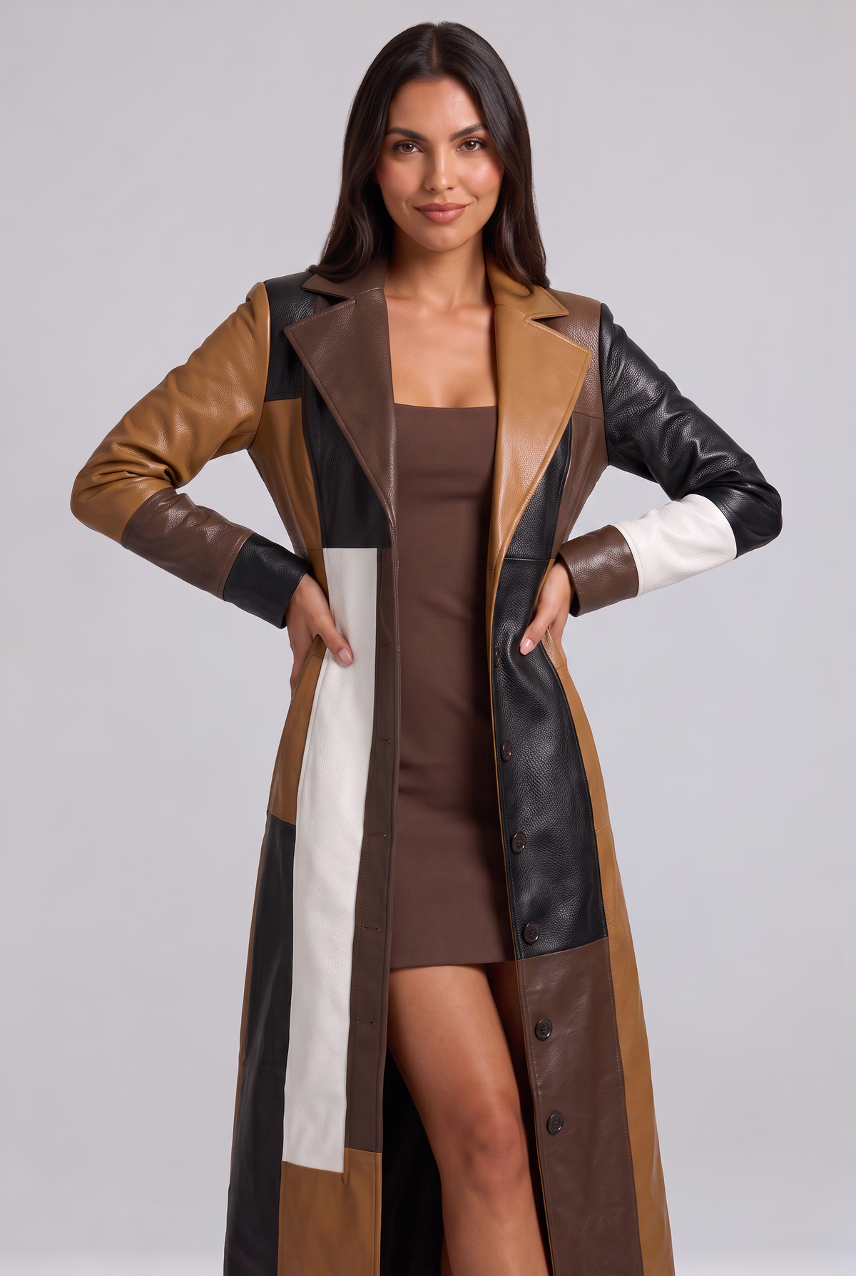 Océane – Cappotto lungo a contrasto
