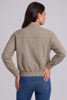 Bomber a quadri Nora